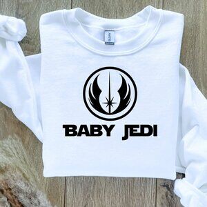 Baby Jedi Star Wars Sweater Sweatshirt Hand Crafted